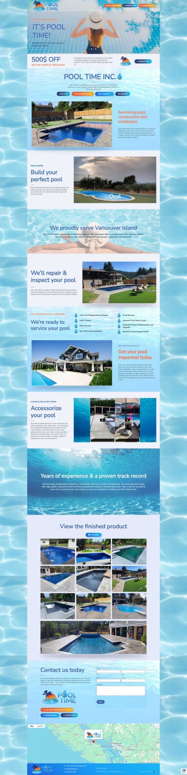 Pool Time Homepage Full View