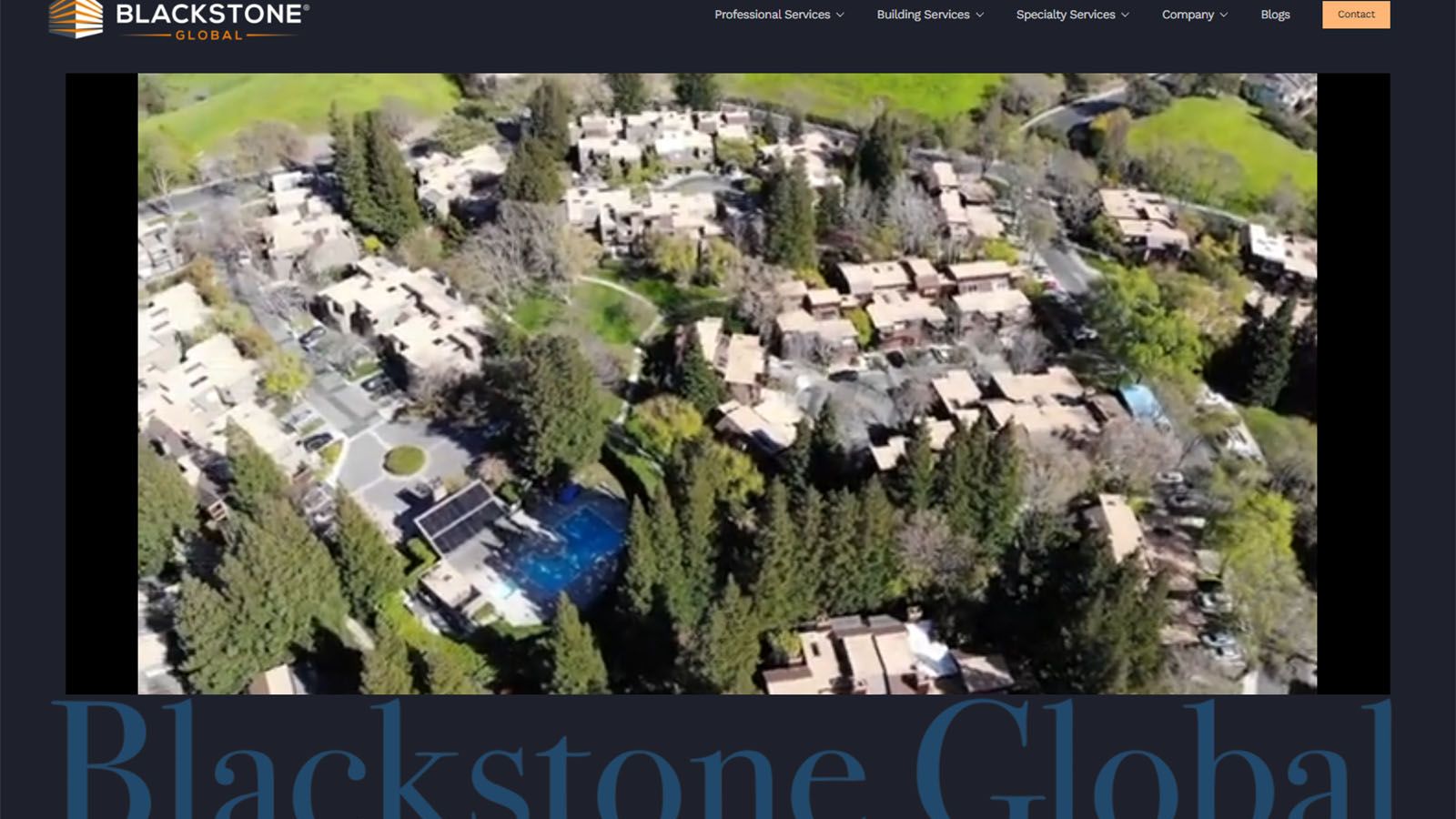 Blackstone Development Inc. Home Hero Desktop VIew