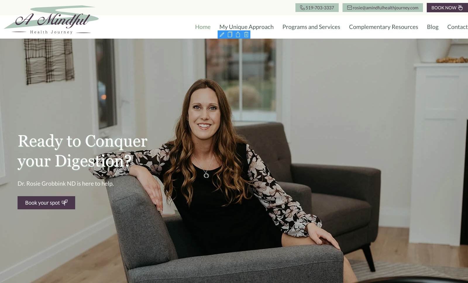 A Mindful Health Journey Hero image website refresh