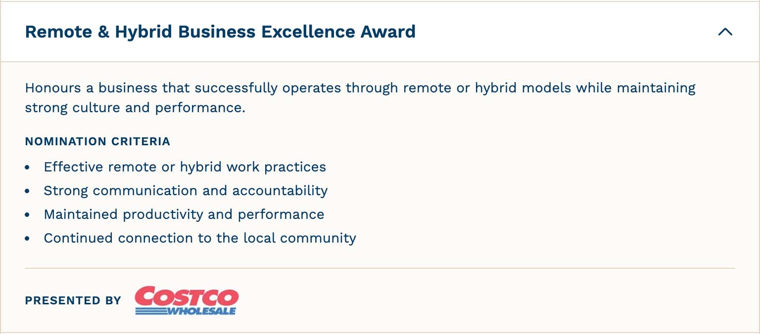 remote and hybrid category nomination