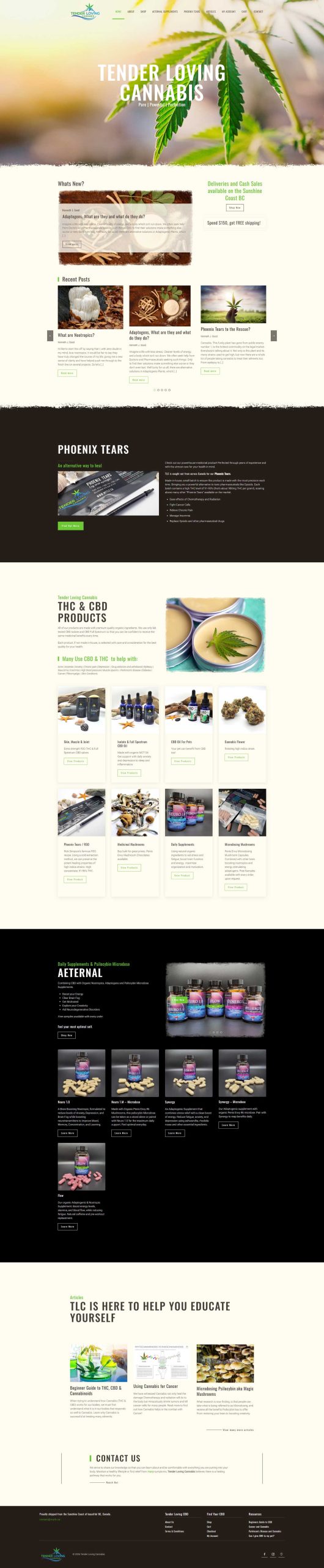My TLC Homepage Full View