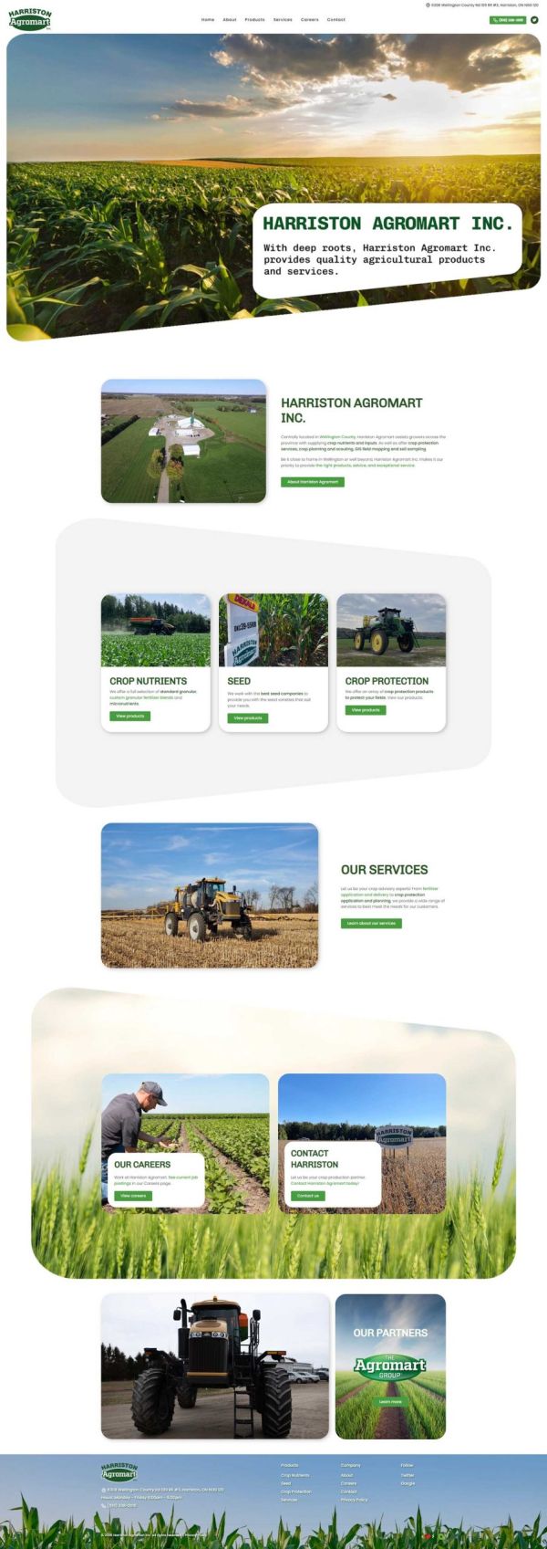 Harriston Agromart Homepage Full View