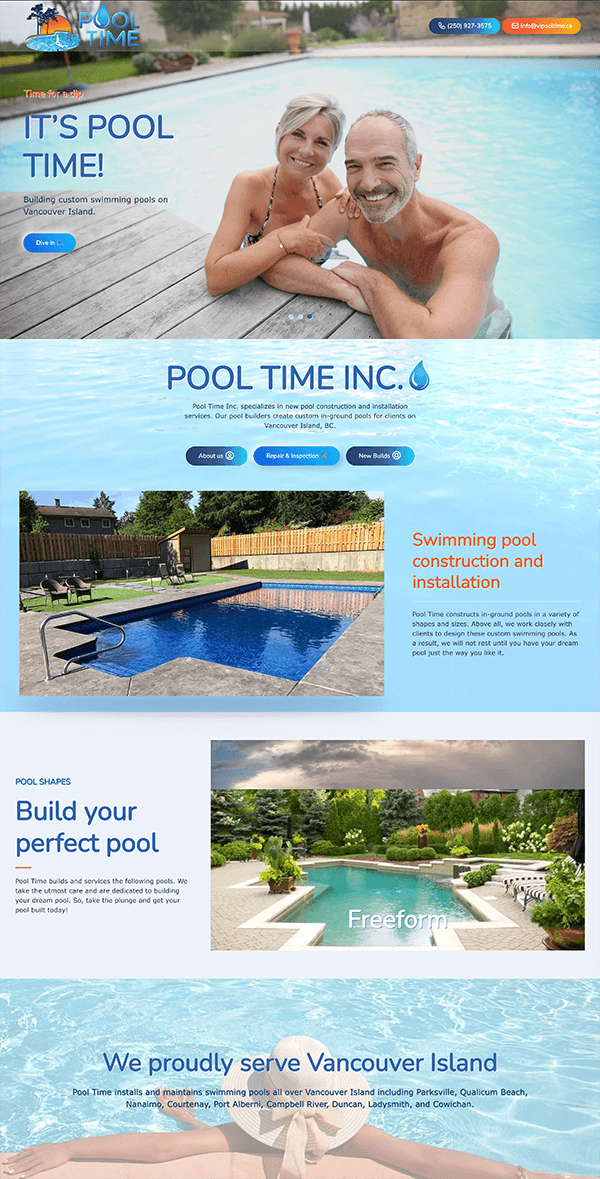 Pool Time Homepage Full View