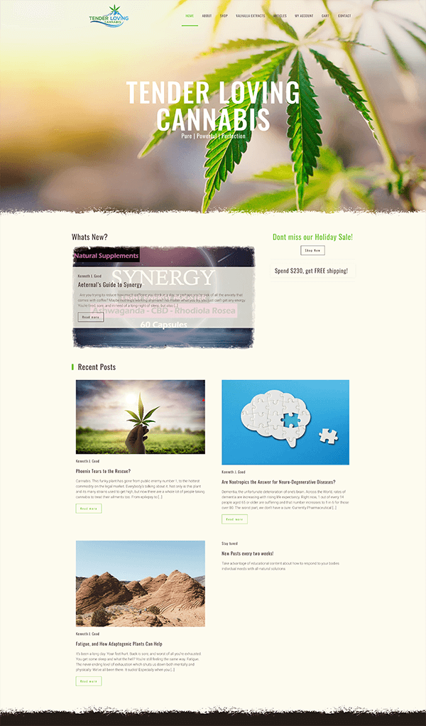 My TLC Homepage Full View